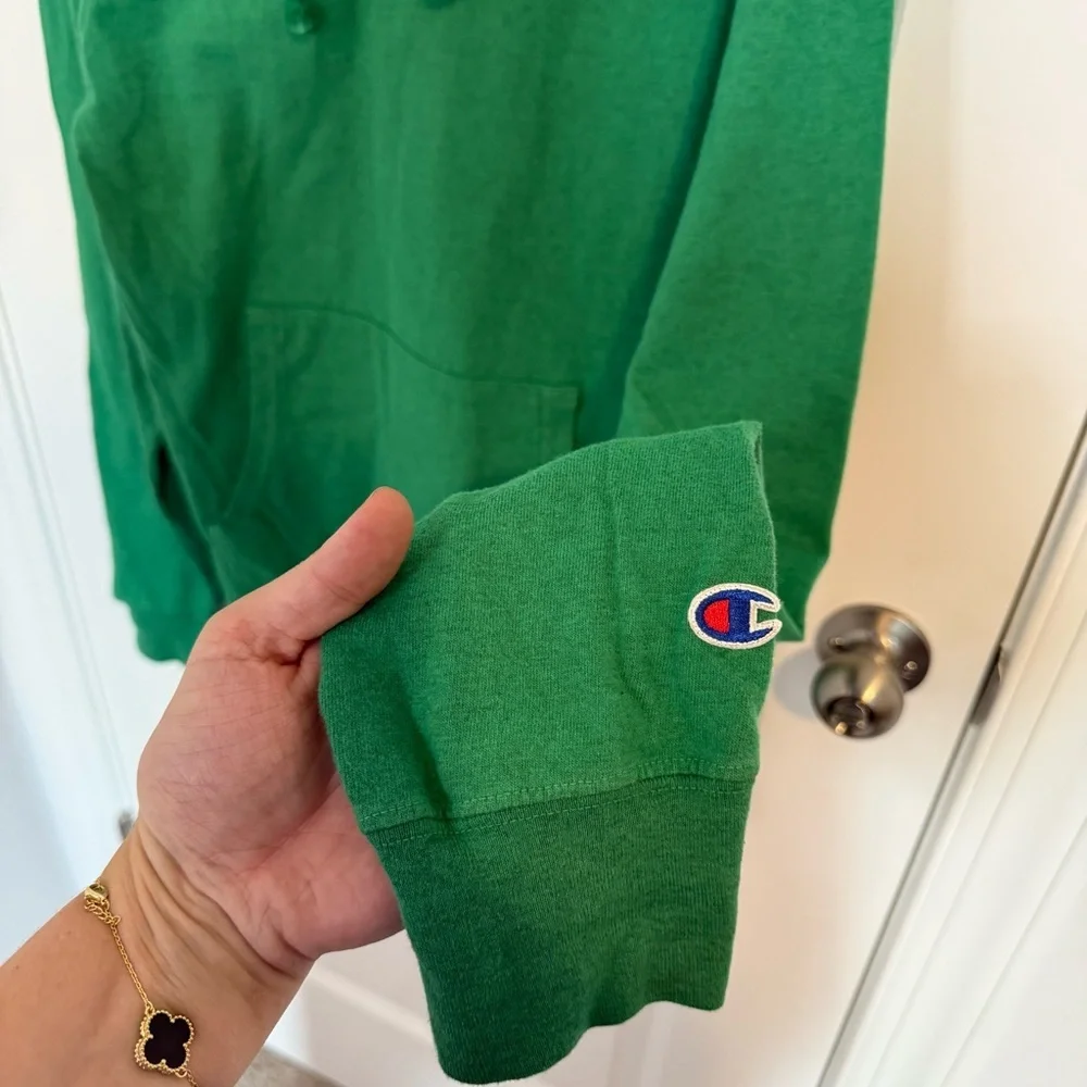 Champion Reverse Weave‎ Hooded Sweatshirt Hoodie Kelly Green Men’s Small Blank